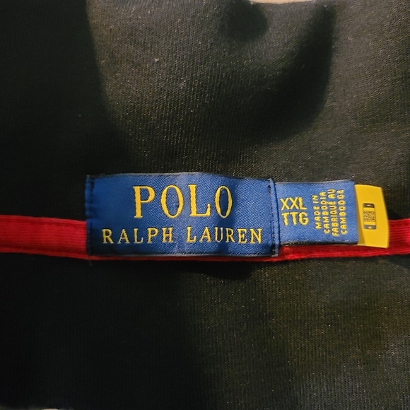Polo Ralph Lauren Mens XXL 1/4 Zip Colorblock Pullover Large Spellout - Picture 6 of 11